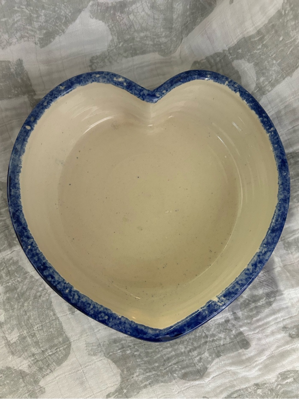 Studio Pottery Heart Shaped Dish